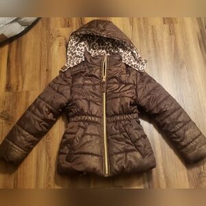 Pink Platinum Girls Puffer Coat
